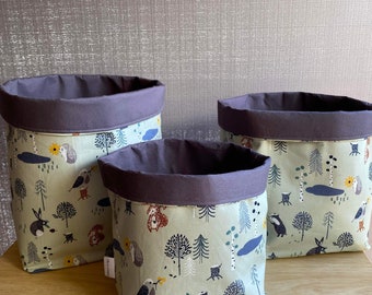 Fabric storage basket/ Fabric organiser/ Nursery basket