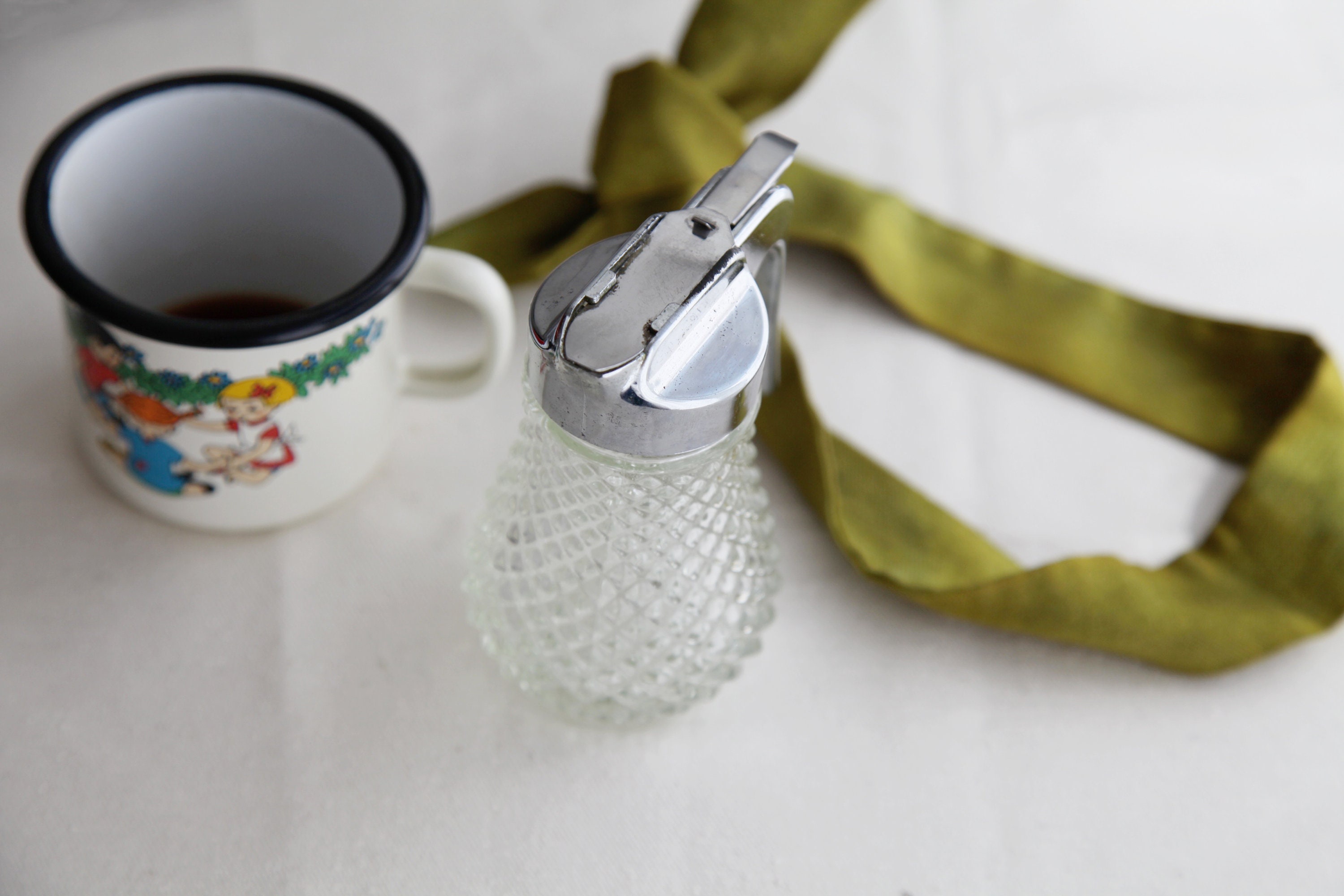 Vintage sugar pourer glass sugar dispenser old hobnail Etsy