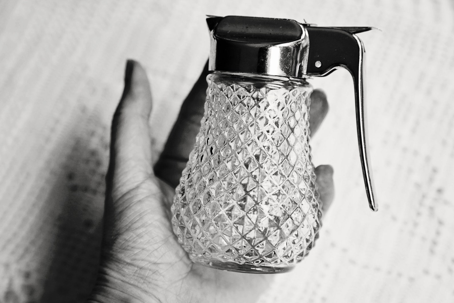 Vintage sugar pourer glass sugar dispenser old hobnail Etsy