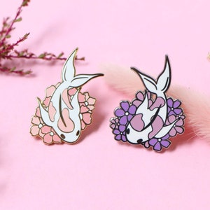 cherry & lavie the koi pins | cute pink and purple fish lapel pin | individual or pack