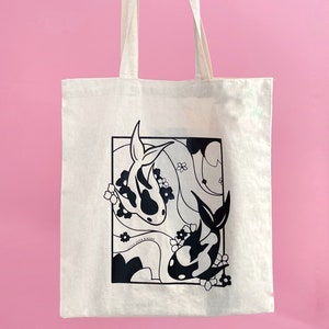 Koi Teich ∙ Baumwollstoff ∙ Stofftasche