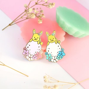 bluey & pinky the bunny ∙ enamel pins ∙ individual or pack