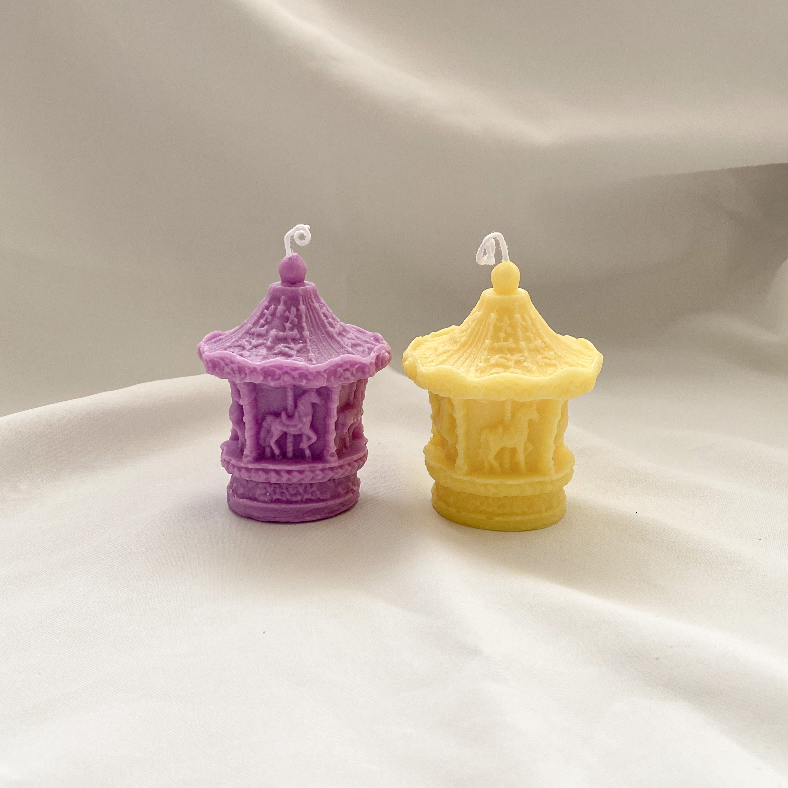 Candle Cute Carousel Candle Merrygoround Soy Wax Candle Etsy