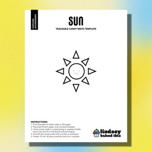 Sun Cupcake Template