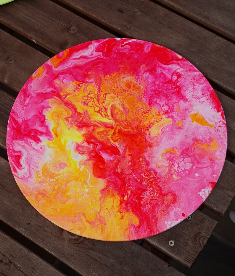 Smilie Face DJ Acid House Smiley Smile Emoji Acrylic Flow Art Etsy