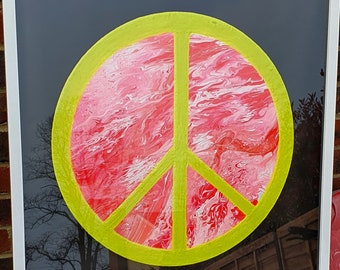 Smilie Face DJ Acid House Smiley Smile Emoji Acrylic Flow Art
