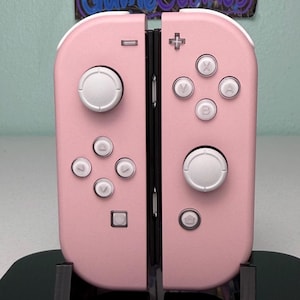 カスタム Nintendo Switch Joy-Con コントローラー ピンク、白