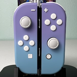 Two-tone Pastel - Violet & Baby Blue - Custom Joycons for the Nintend Switch
