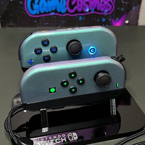 Glossy Chameleon Green RGB LED Two tone Finish Custom Nintendo