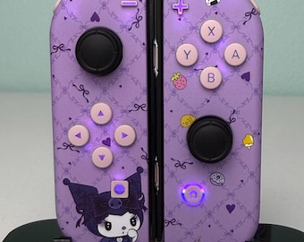 Cute Cartoon Theme - Soft Violet - Custom Joycons for the Nintend Switch