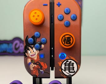 Anime Manga - RGB LED - Glossy Gradient Orange - Custom Joycons for the Nintend Switch