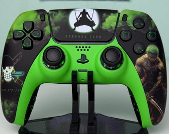 The Greatest Swordsman Pirate - Anime Manga - RGB LED - Custom Wireless Controller for PS5 Or PC
