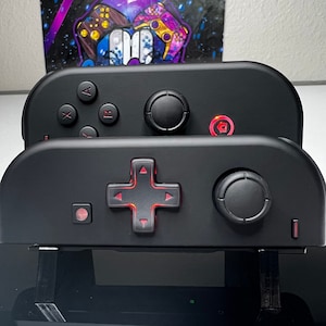 Custom Black Nintendo Joycons With White LED Buttons - Etsy