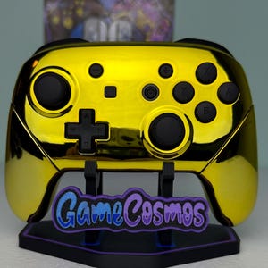 Chrome Gold Glossy Finish - Wireless Pro Controller for The Switch Or PC