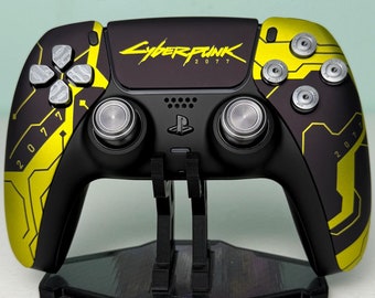Cyber Punk - Real Metal - Soft Touch - Custom Wireless Controller for PS5 Or PC