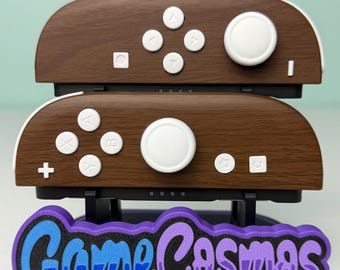 Woodgrain Style - White Accents - Custom Joycon 2 for the Nintendo Switch 2