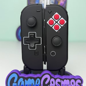 Retro NES Inspired - Black Accents - Custom Joycons for the Nintend Switch