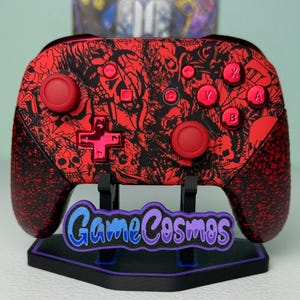 Red Undead - Chrome Red Accents - Wireless Pro Controller for The Switch Or PC