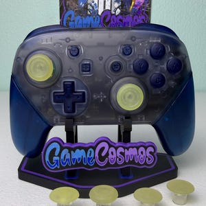 Glacier Blue - Adjustable Thumbsticks - Wireless Pro Controller for The Switch Or PC