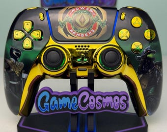 Action Ranger - Gold Accents - RGB LED - Custom Wireless Controller for PS5 Or PC
