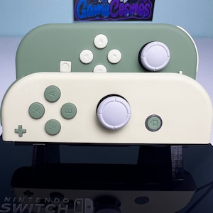 Matcha & Cream - Soft Touch Finish - Custom Joycons for the Nintend Switch