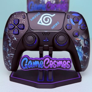 Anime Manga - Blue Ninja - RGB LED - Benutzerdefinierter Wireless Controller für PS5 oder PC