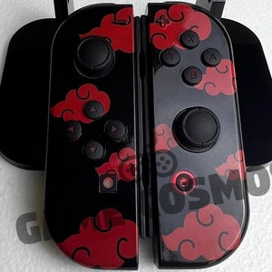 Red Clouds - Anime Manga - RGB LED - Custom Joycons for the Nintend Switch