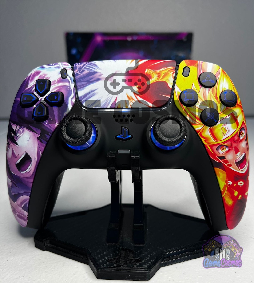 PS5★カスタム★カスタマイズ★ワイヤレス★コントローラ★ジャンク★中古★LED Anime Manga Ninja Rivals -RGB LED - Custom Wireless Controller for