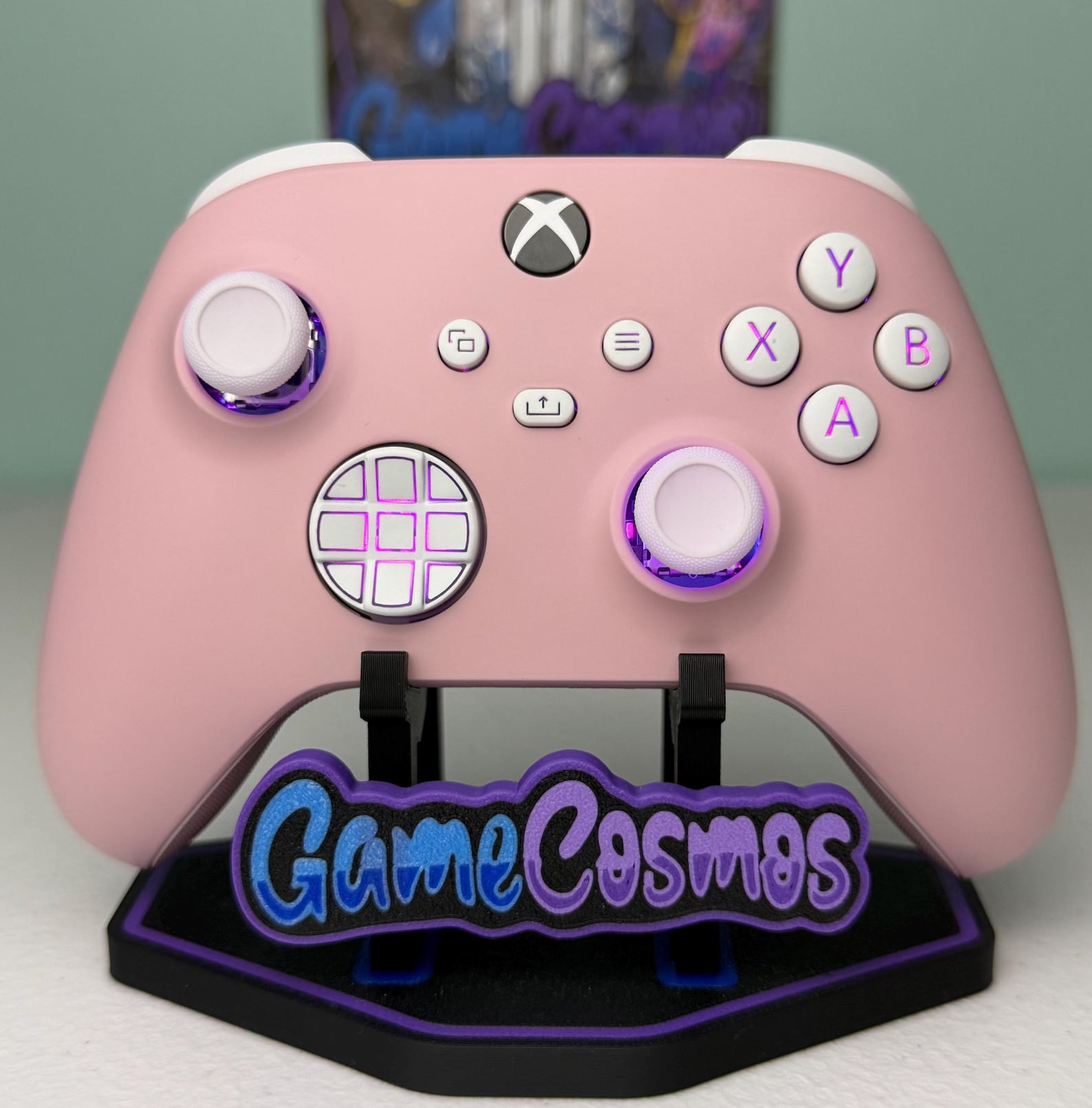 Cute Pink - RGB LED - Pastel Sakura - Custom Wireless Controller for ...