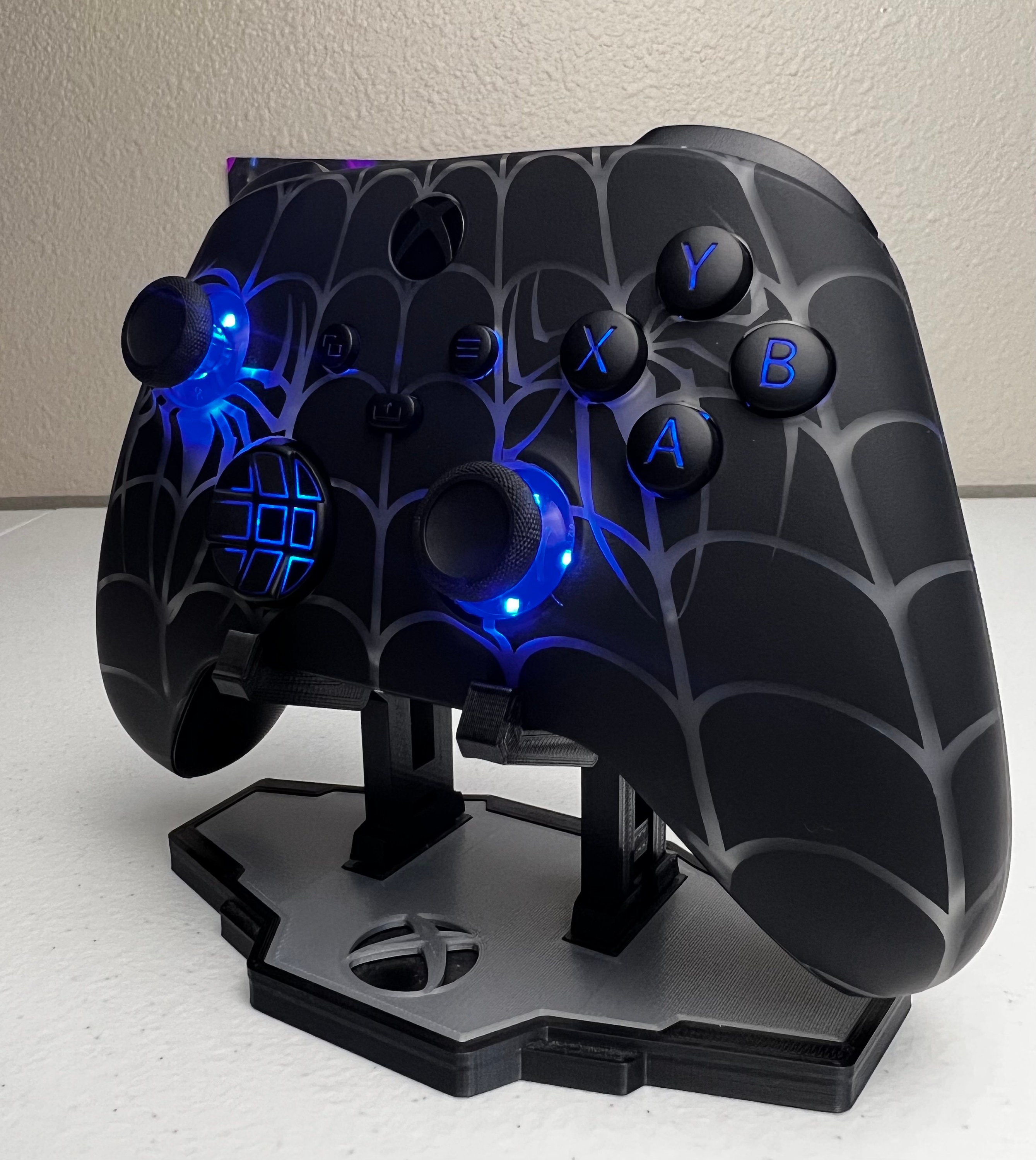 Spiderweb Theme - RGB LED - Custom Wireless Controller for Xbox or PC ...