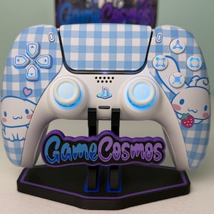 Controlador inalámbrico personalizado con diseño de cachorro de dibujos animados - LED RGB - para PS5 o PC
