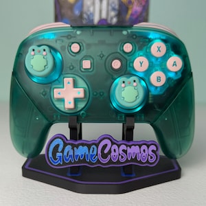 Cute Frogs - Emerald Clear - RGB LED - Wireless Pro Controller for The Switch Or PC