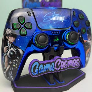 Eve Blade - LED RGB - Acabado brillante - Mando inalámbrico personalizado para PS5 o PC imagen 2