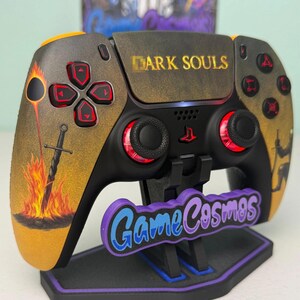 Soulsborne Dark aRPG - RGB LED - PS5またはPC用カスタムワイヤレスコントローラー - コントローラー 画像 3
