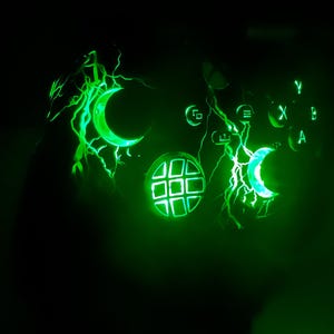 Tema de relámpago - LED RGB - Mando inalámbrico personalizado para Xbox o PC