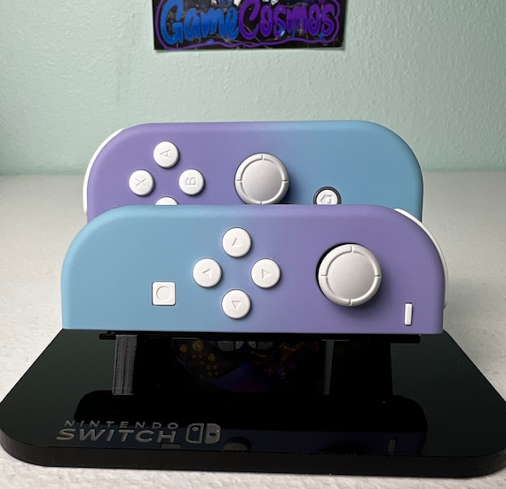 Two-tone Pastel - Violet & Baby Blue - Custom Joycons for the