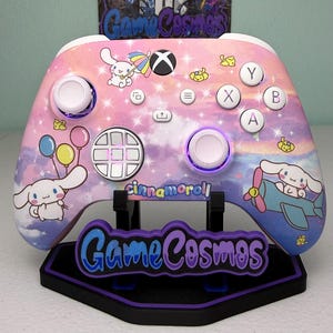 Kawaii Galaxy Theme - Cute Cartoon - RGB LED - Custom Wireless Controller for Xbox or PC
