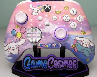 Kawaii Galaxy Theme - Cute Cartoon - RGB LED - Custom Wireless Controller for Xbox or PC