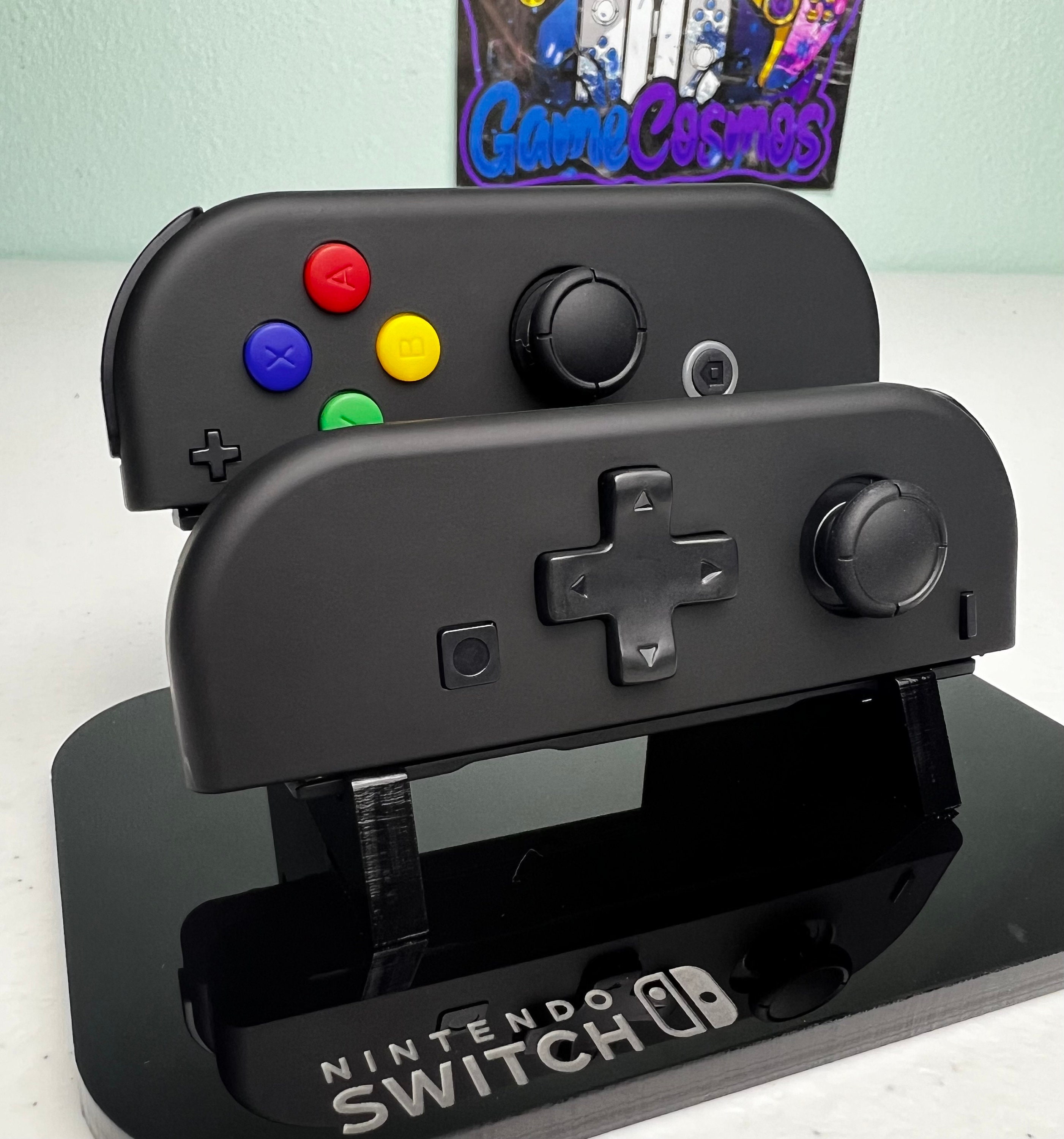Soft Touch Midnight Black - DPAD Colored ABXY - Custom