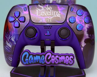 Anime Manga Leveling - Finitura lucida - LED RGB - Controller wireless personalizzato per PS5 o PC