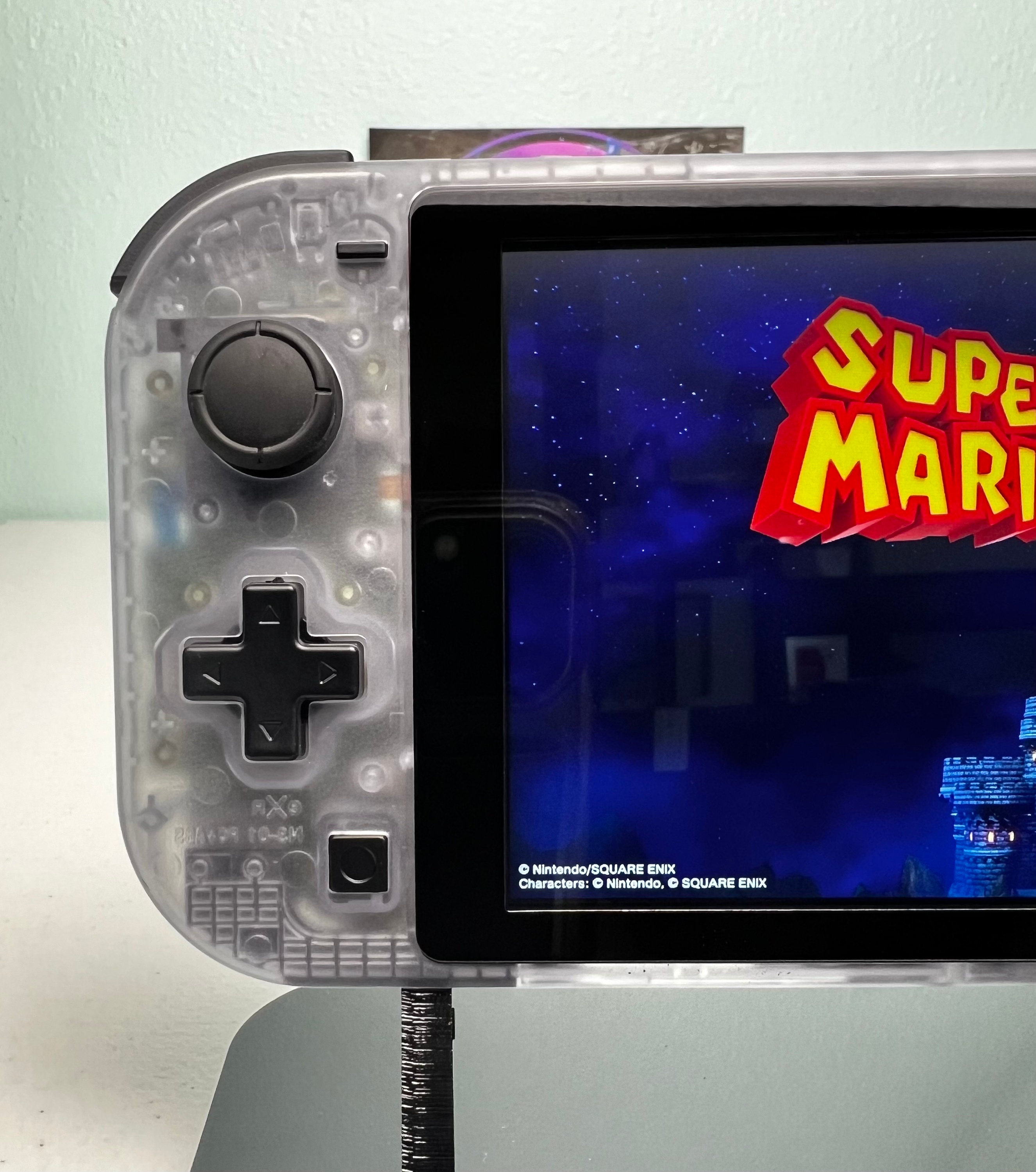 Glacier Clear Shell - Black Accents + Colorful Buttons - Custom