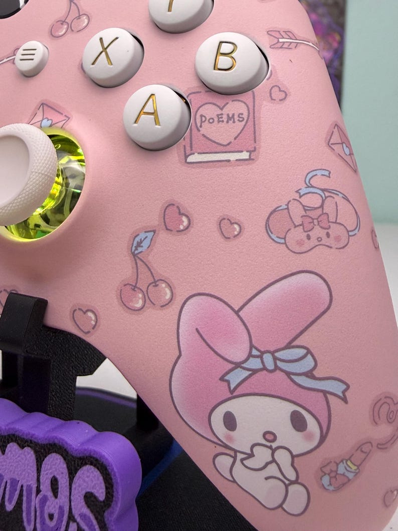 Cute Cartoon Bunny - RGB LED - Custom Wireless Controller for Xbox or ...