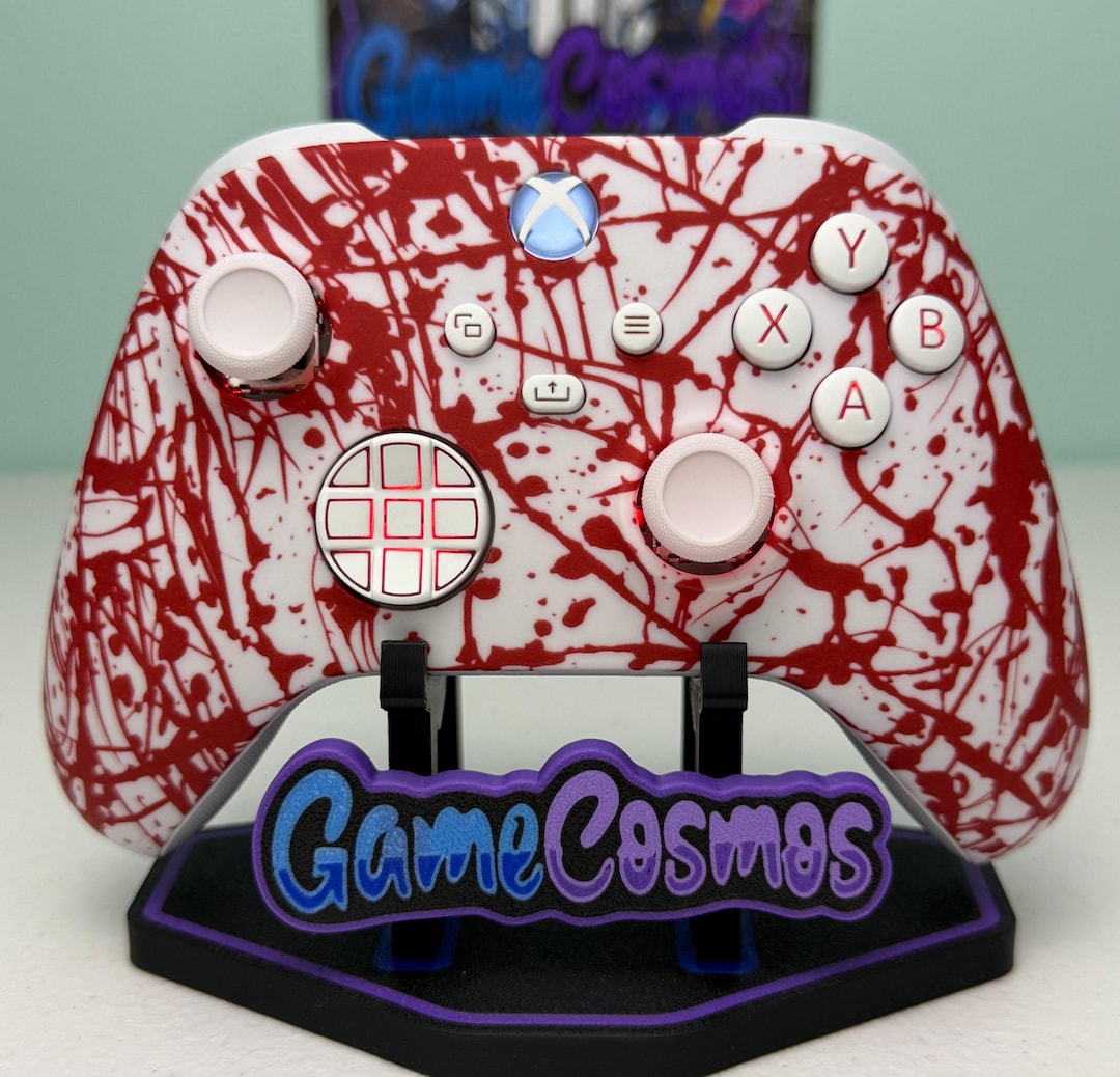 Blood Spatter - RGB LED - Custom Wireless Controller for Xbox or PC - Etsy