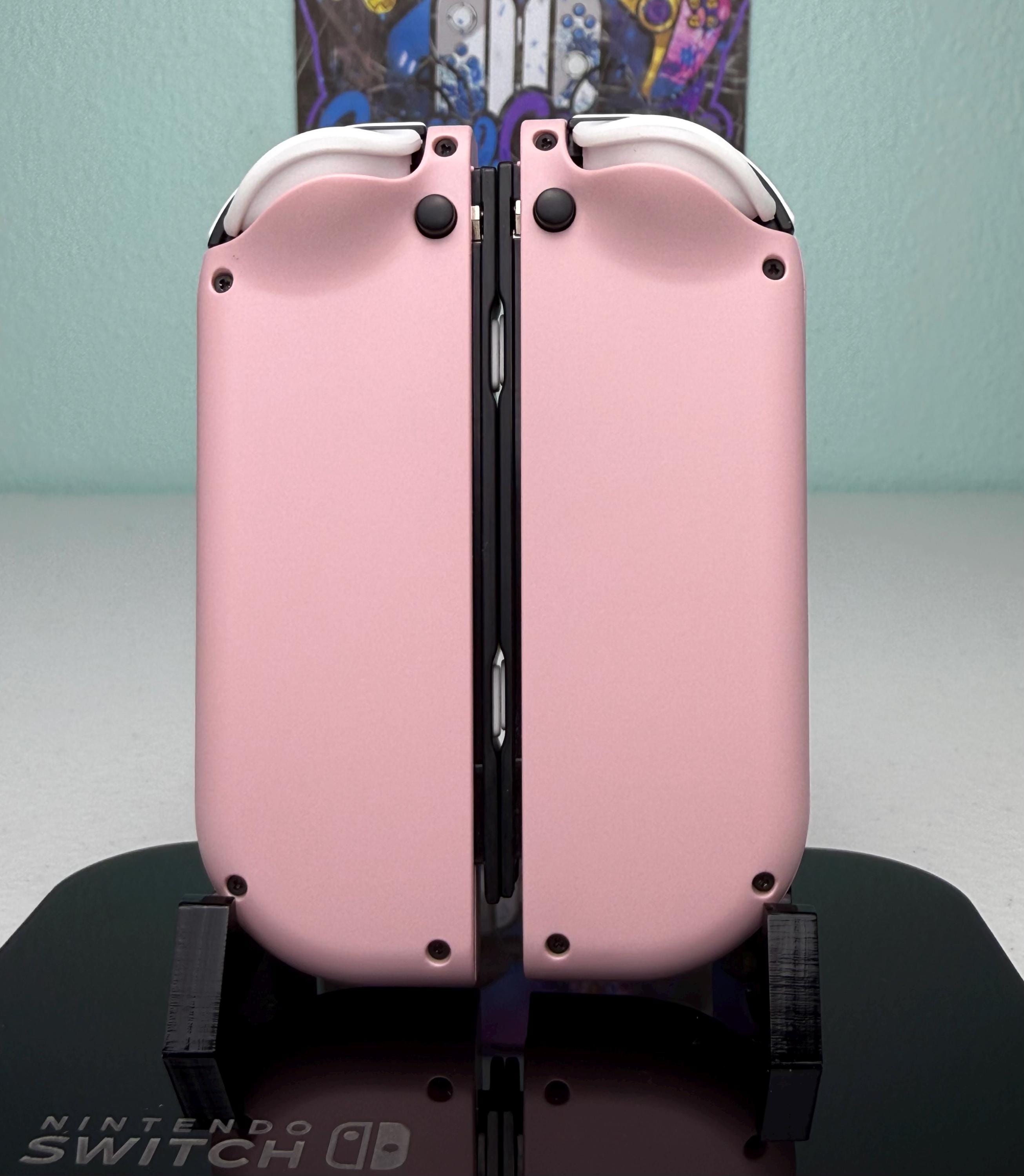 桜ピンク＋白のジェリーボタン - Nintendo Switch用カスタムジョイコン