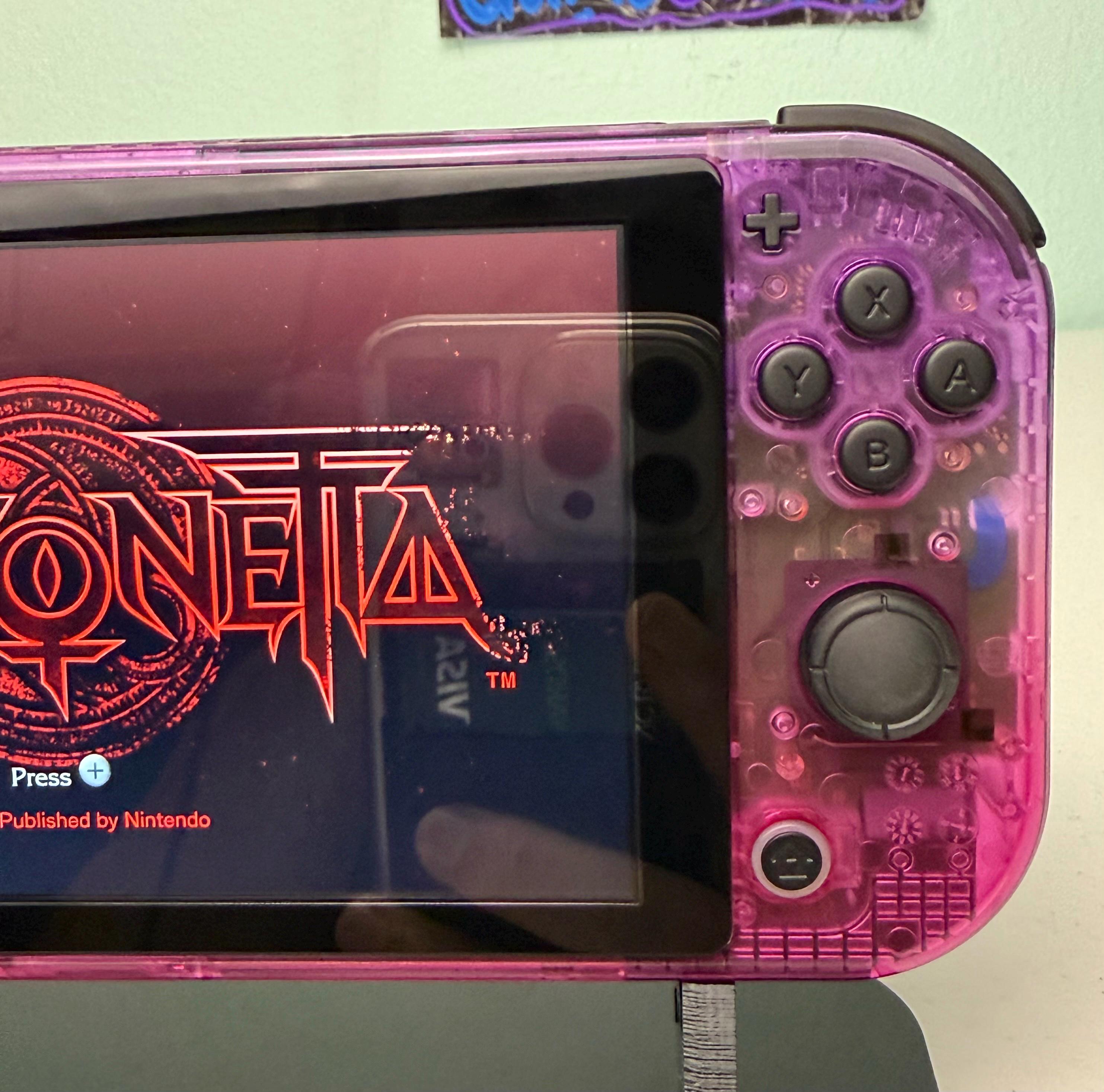 Two-tone Purple Pink - Glossy Gradient Transparent - Custom Switch