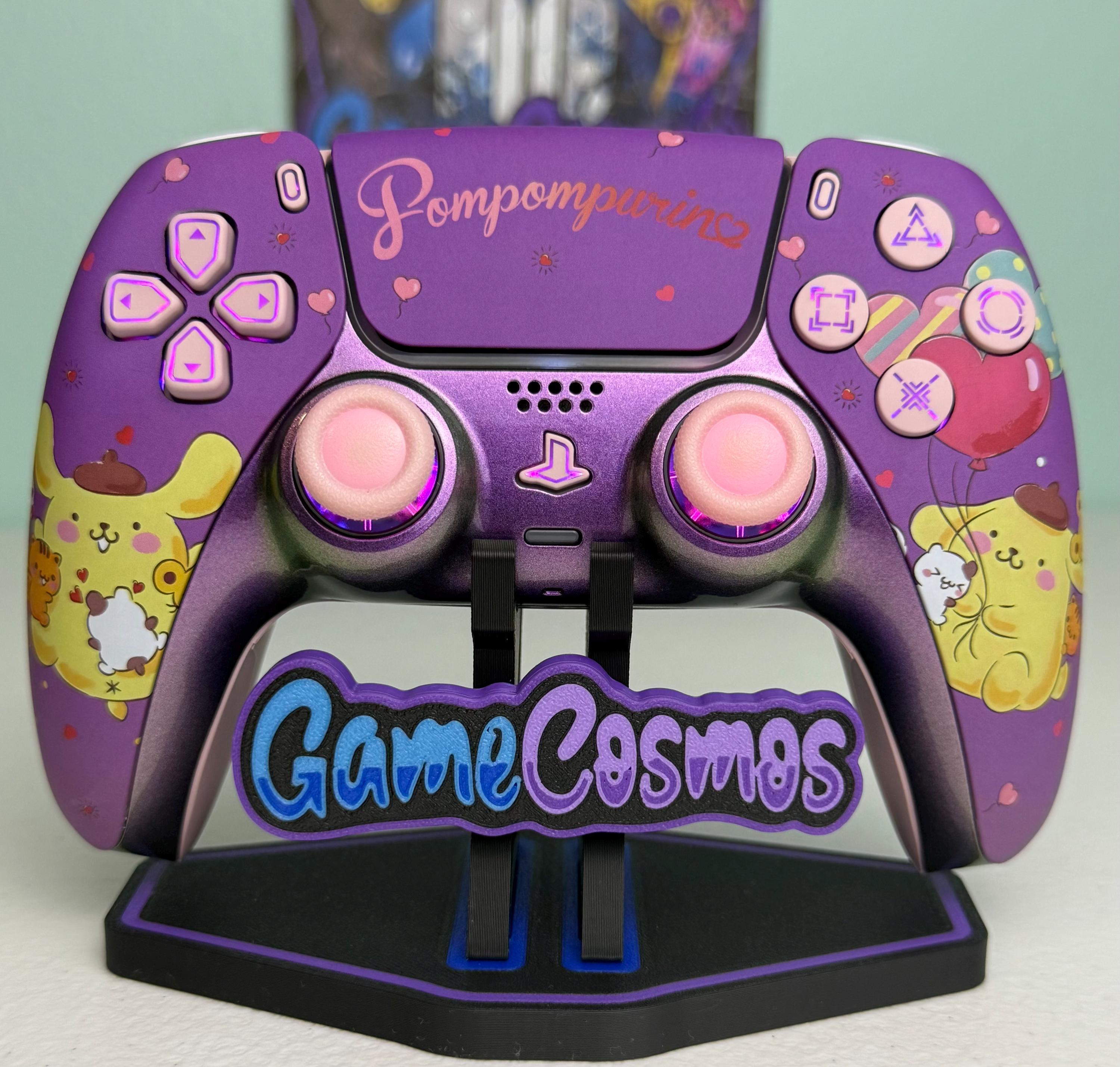 かわいい漫画の子犬 - RGB LED - PS5またはPC用のカスタムワイヤレス 