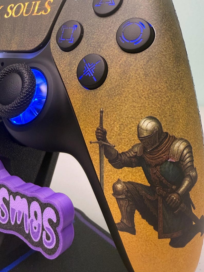 Soulsborne Dark aRPG - RGB LED - PS5またはPC用カスタムワイヤレスコントローラー - コントローラー 画像 5