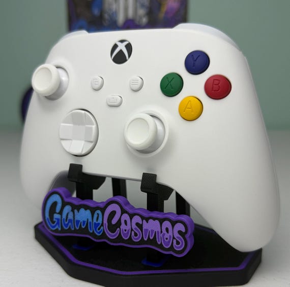 Soft Touch Pure White - Colored ABXY - Custom Wireless Controller
