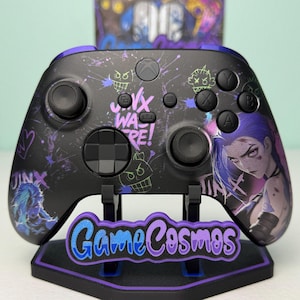 Jinx Arcane LoL - RGB LED - Custom Wireless Controller for Xbox or PC NON LED Controller