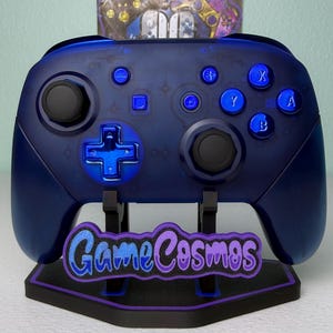 Transparent Blue - Chrome Blue - Wireless Pro Controller for The Switch Or PC